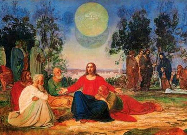 PregaÃÂ§ÃÂ£o de Cristo no Monte das Oliveiras sobre a segunda vinda, 1840 - Alexander Ivanov