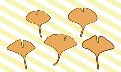 イチョウの葉 イラスト Ec Design デザイン
