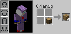 Criação da tábua de madeira no Minecraft (Foto: Reprodução/Silas Tailer) (Foto: Criação da tábua de madeira no Minecraft (Foto: Reprodução/Silas Tailer))