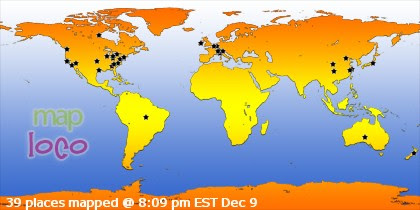 Profile Visitor Map - Click to view visits