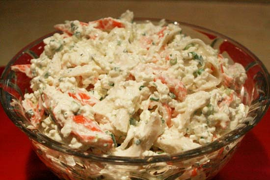 Imitation Crab Salad Recipe Made With Cottage Cheese ...