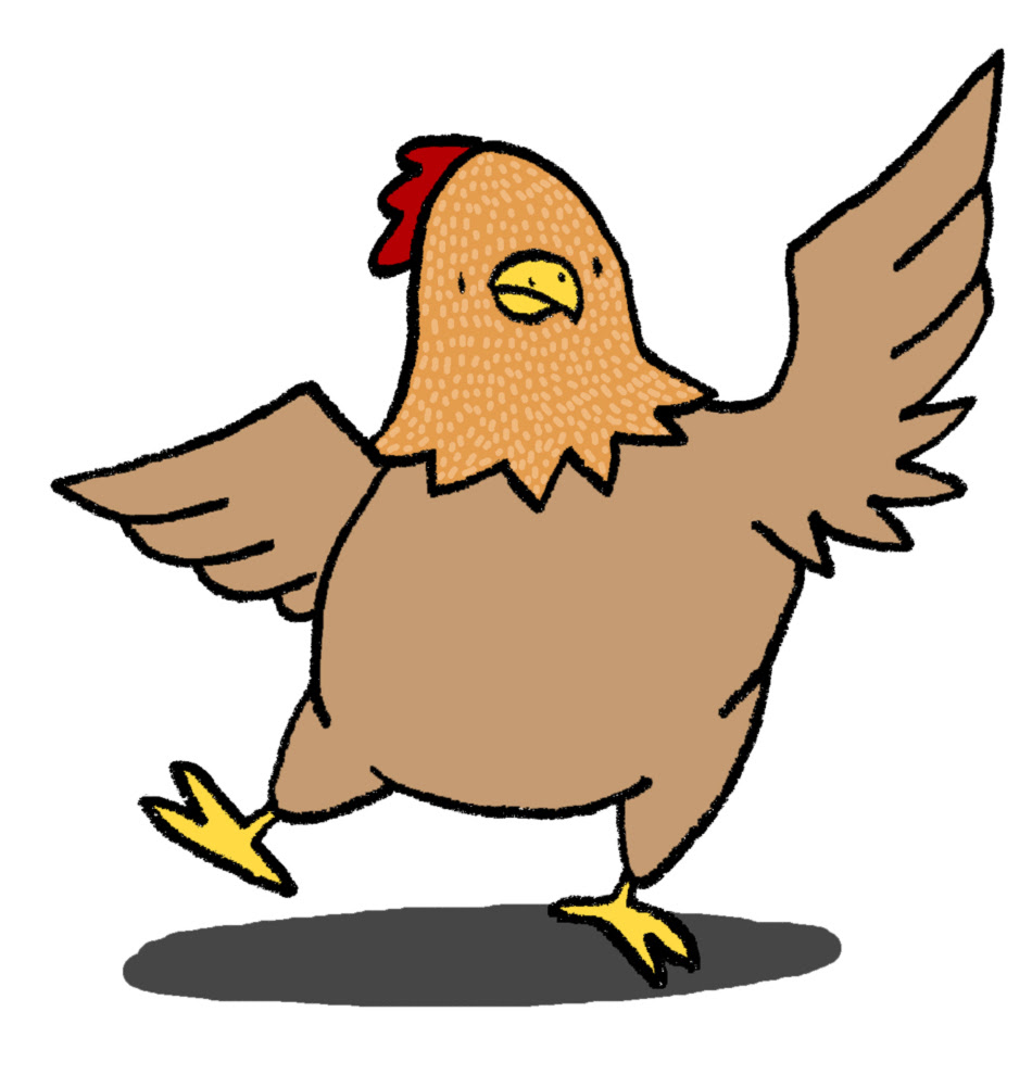 Disegno di Gallina Ballerina da scaricare