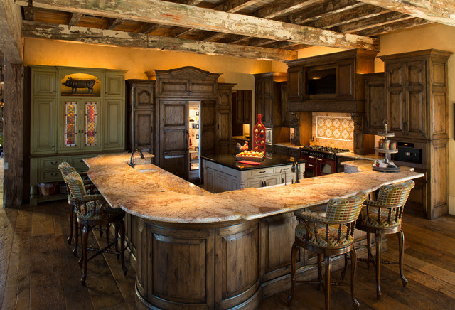 Rustic Lodge style home Rustic Kitchen houston by Rustic Lodge style home Rustic Kitchen houston by