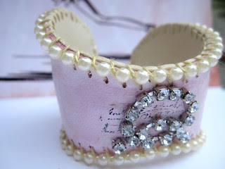 Custom Shabby Pink B-Cuff: Holly! 4