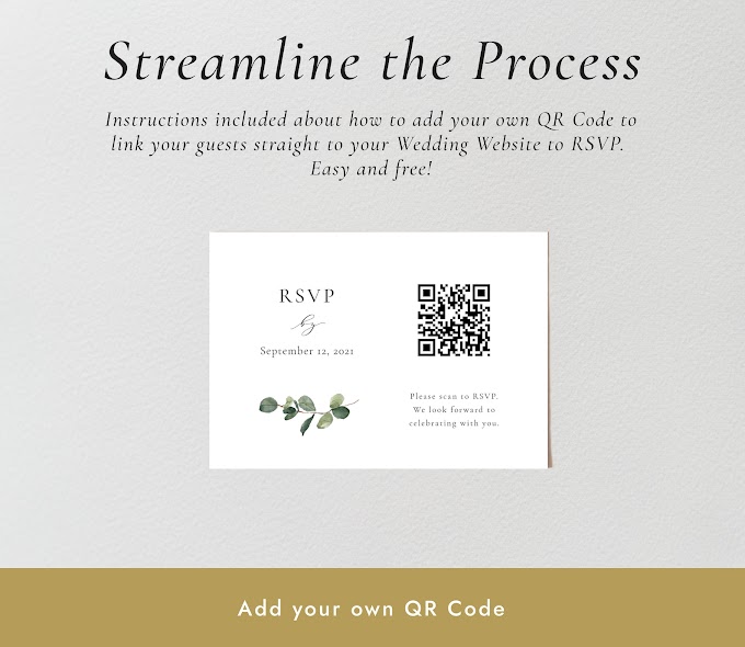 Wedding Invitation Qr Code Rsvp