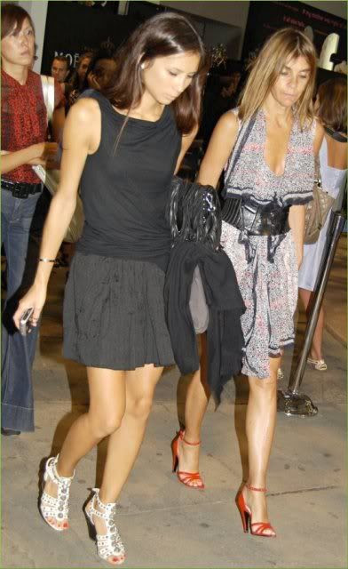With Carine Roitfield