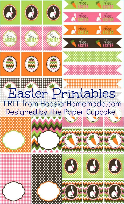 Kid's Easter Party with Free Printables - Hoosier Homemade