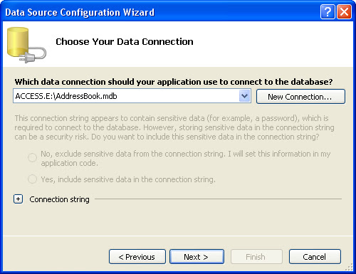 Datrabase file is now selected