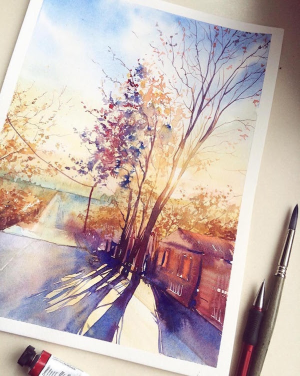 40 Simple Watercolor Paintings Ideas For Beginners To Copy Wcases