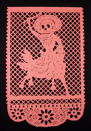 Skeleton in Hat on Horseback (Día de los Muertos)