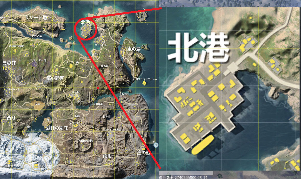 荒野行動 記事 北港の立ち回り方 嵐の半島 新マップ 荒野行動まとめch