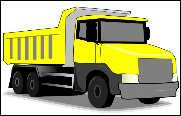 Clipart Yellow Dump Truck