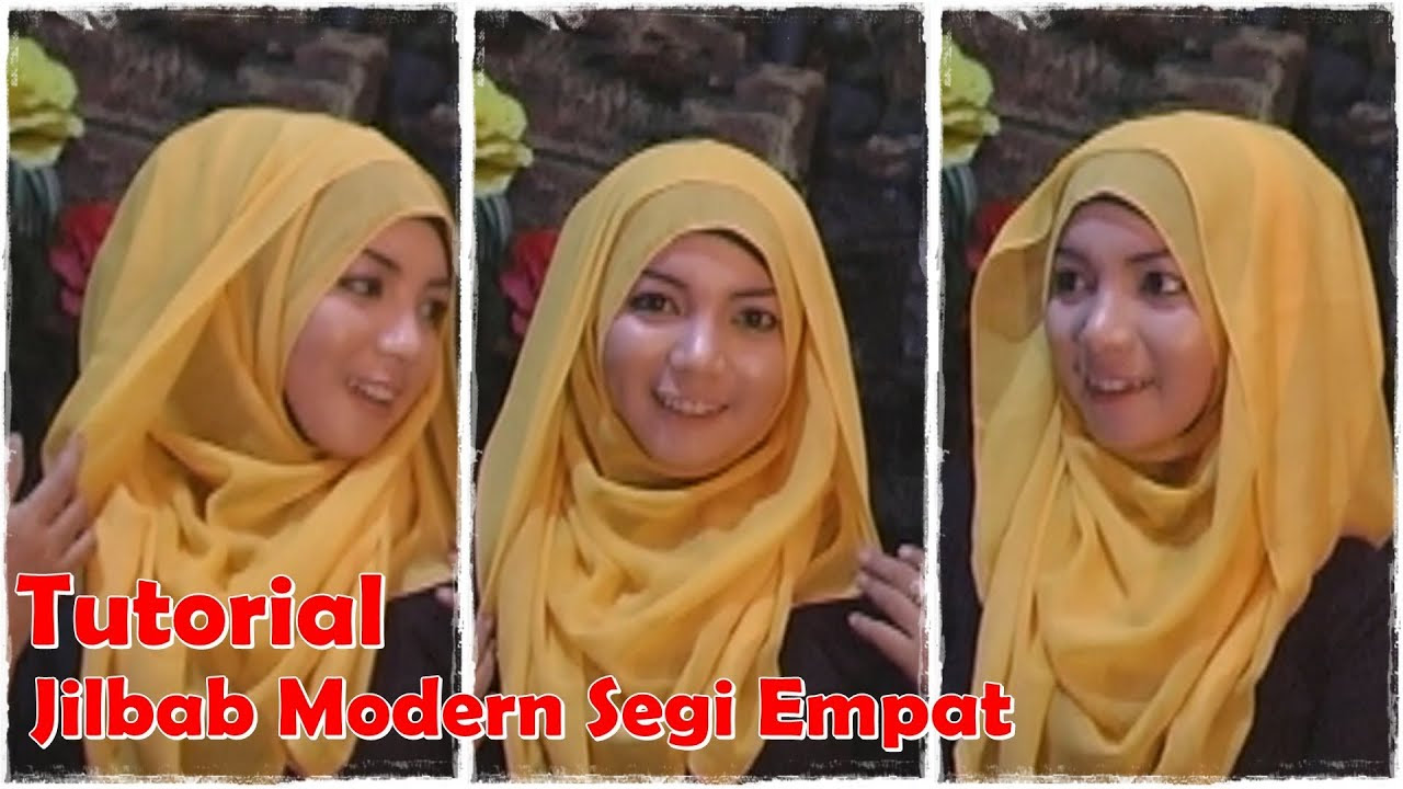 Video Cara Memakai Jilbab Segi Empat Modern by Revi  YouTube