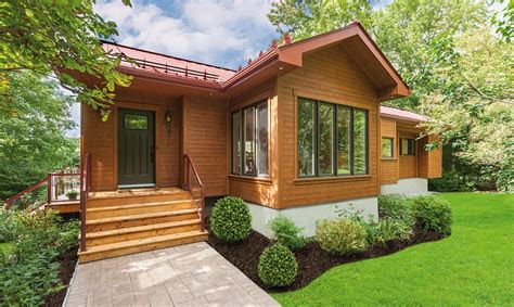 contemporary maibec siding  algonquin amber  color
