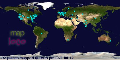 Profile Visitor Map - Click to view visits