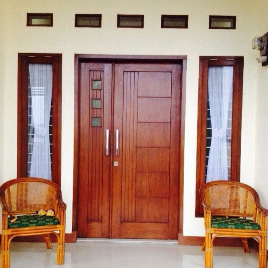 20 Pintu  Rumah Minimalis 2  Pintu  Besar Kecil Terbaru