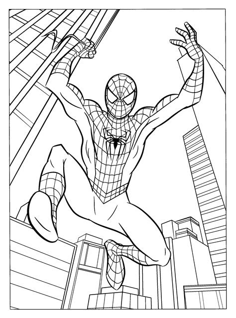 Free Printable Spiderman Coloring Pages For Kids (With