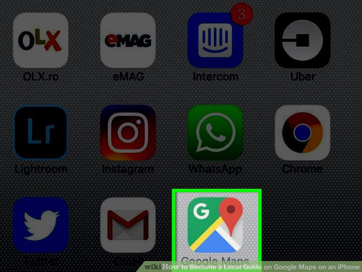 Become a Local Guide on Google Maps on an iPhone Step 1.jpg