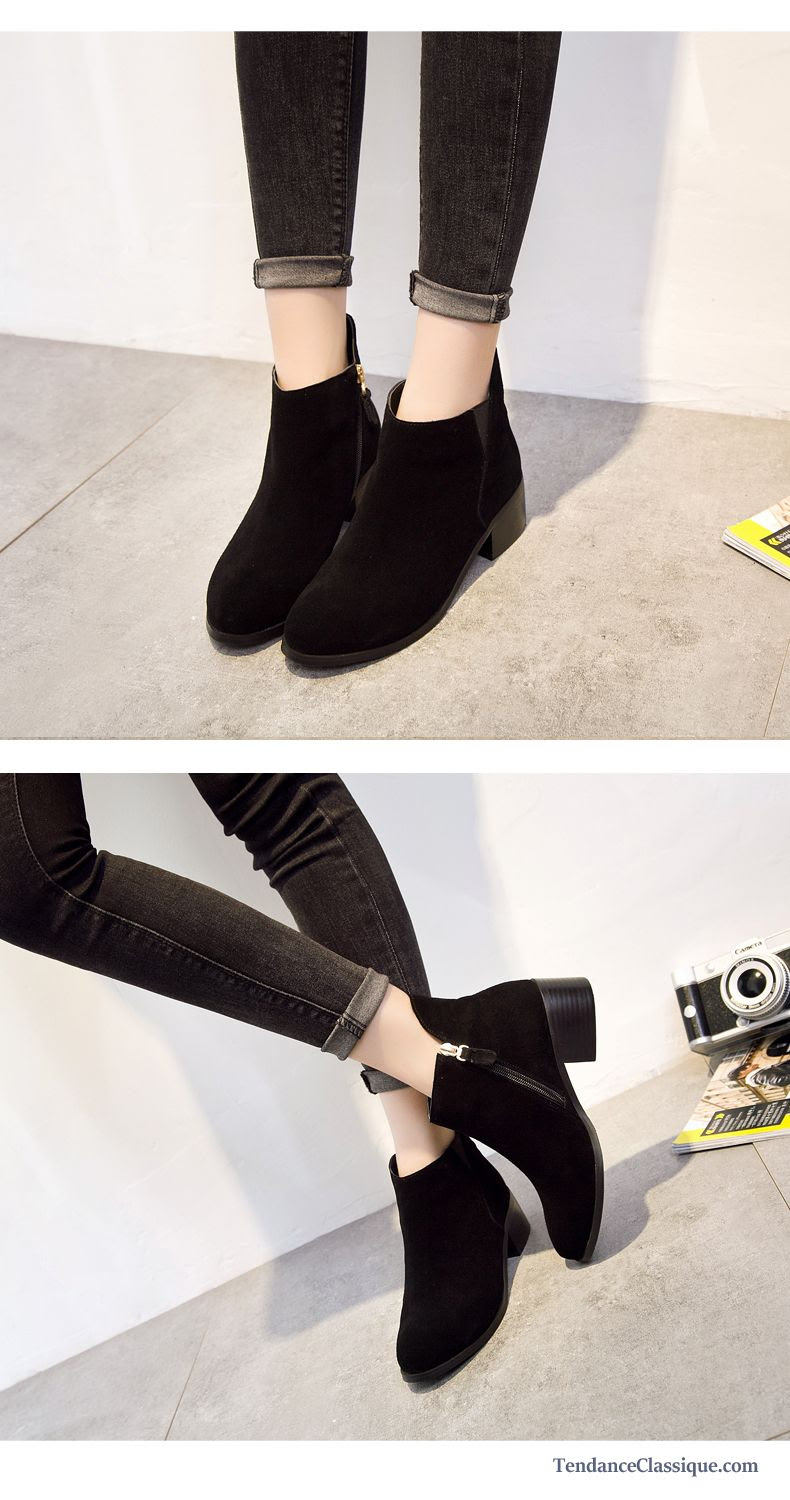 Bottes En Plastique Femme, Bottine Cuir Noir Femme