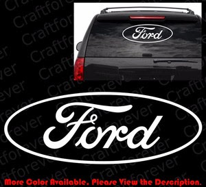 LARGE FORD LOGO Die Cut Car Window Laptop Die Cut Vinyl LARGE FORD LOGO Die Cut Car Window Laptop Die Cut Vinyl