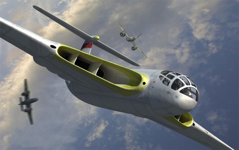 ドイツの未完成な奇想天外機 ナチスドイツは第二次世界大戦後半になると 敗戦ムードが漂い 起死回生の逆転を目指して様々な奇想天外計画機が出てきます 無理に無理を重ねたヘンテコな機体計画 当時としては高度すぎる技術を用いようとして計画