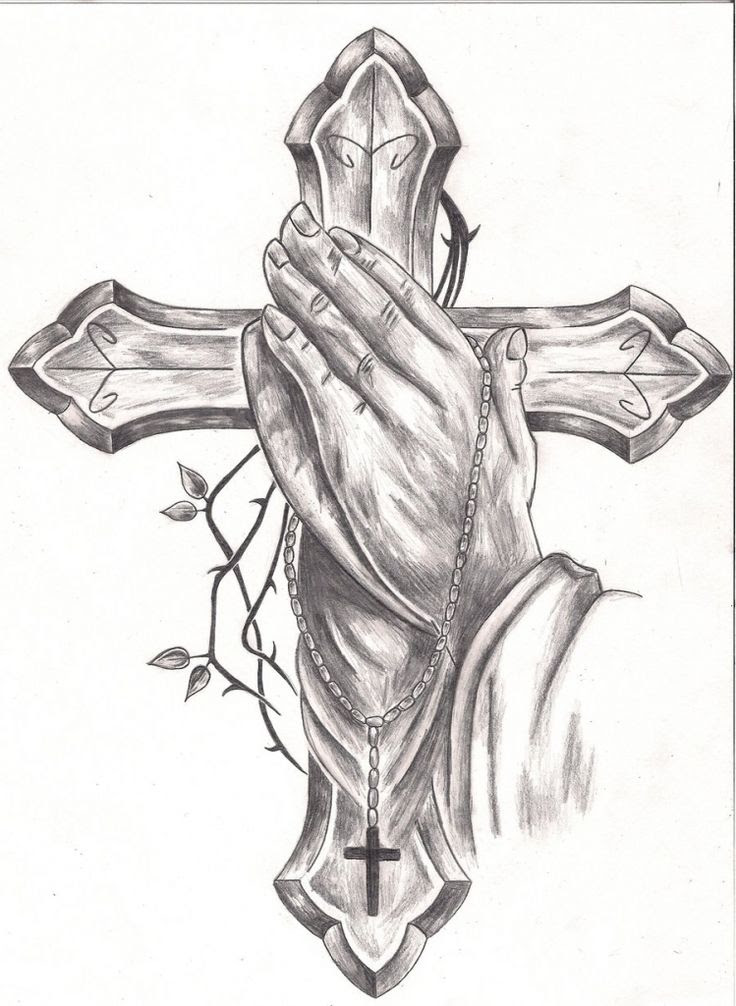 Cross Drawing, Pencil, Sketch, Colorful, Realistic Art ...