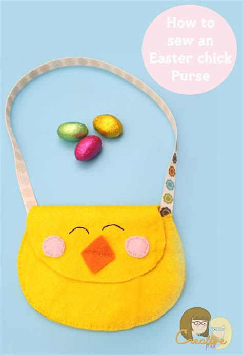 cute felt chick purse sewing crafts projects