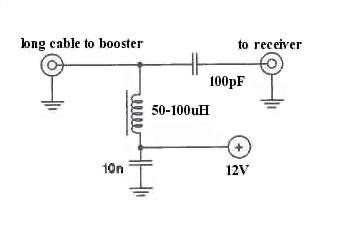 UHF booster power supply