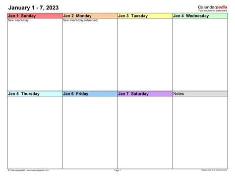  2023 printable daily planner excel tipsographic 2023 daily planner