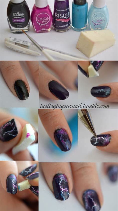 step step halloween nail art design tutorials