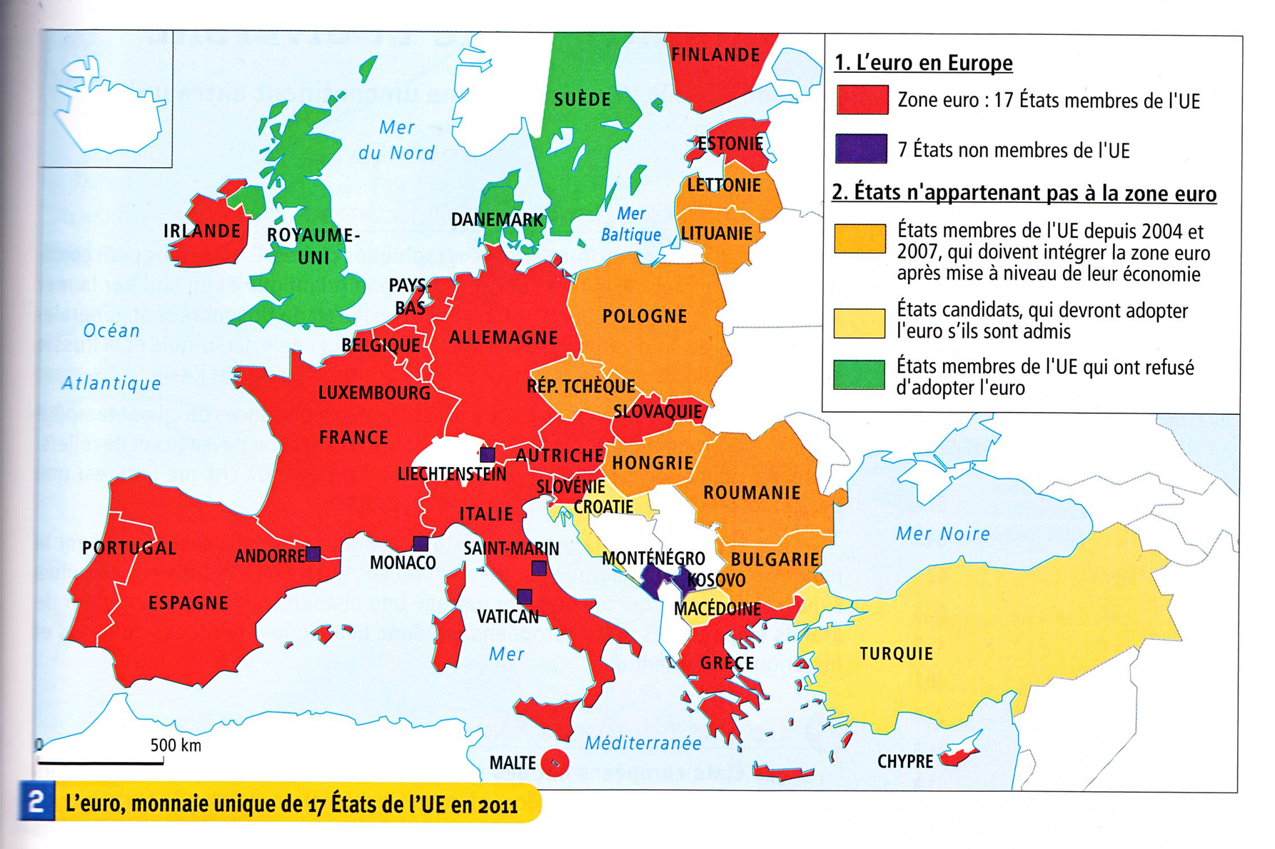 Carte de l'Union europeene