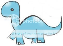 blue dinosaur graphics and comments
