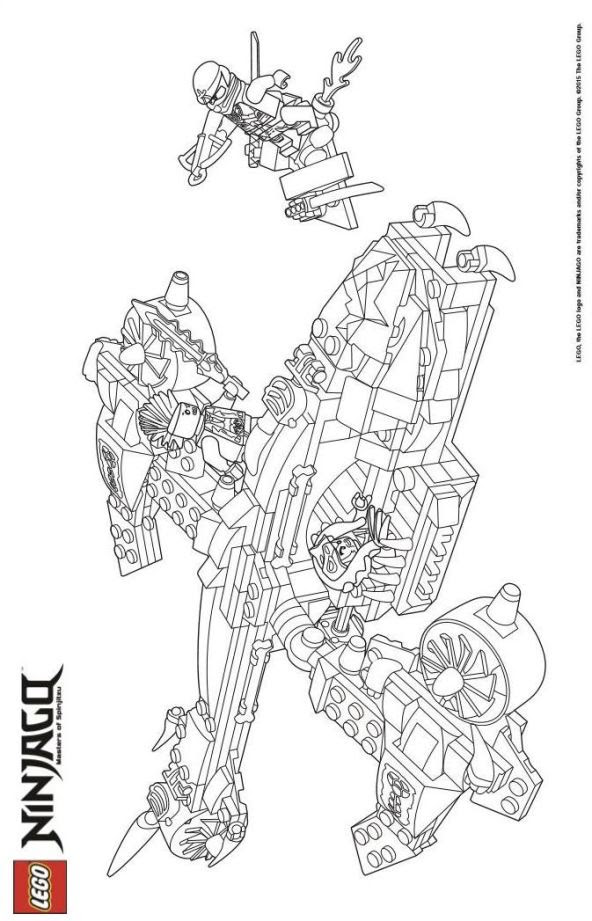 kleurplaten en zo » Kleurplaten van lego ninjago