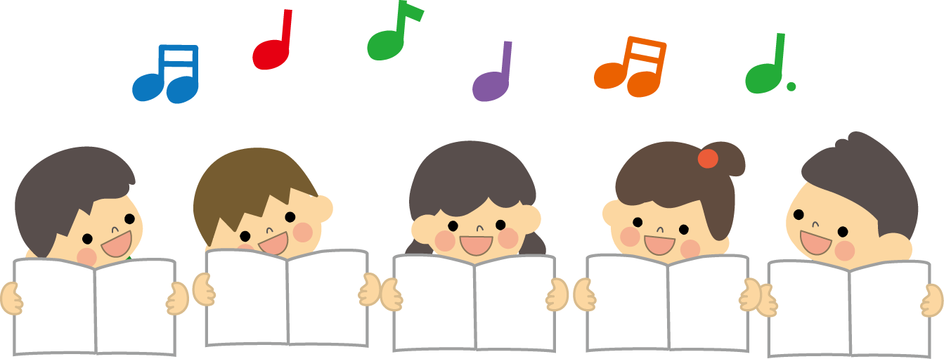 合唱 歌う 無料イラスト