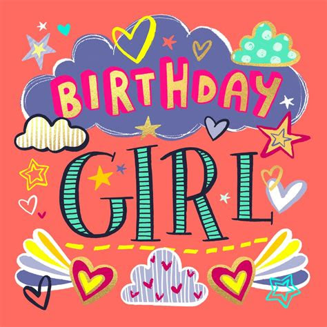 Choose from a variety of free printable greeting card designs to wish your family and friends a happy birthday! birthday girl birthday card free greetings island