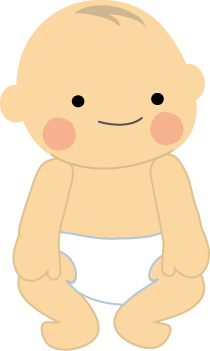 赤ちゃんのイラスト ｂａｂｙ 無料イラスト フリー素材 おすわり