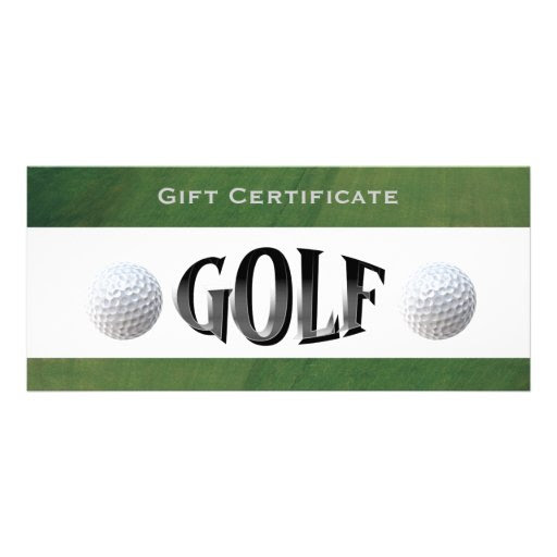 Golf Course Business Gift Certificate Rack Card Design ...