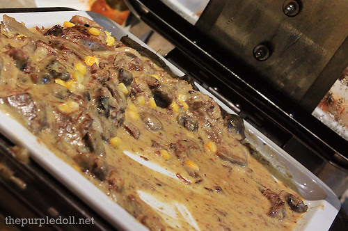 Ox Tongue Cream of Mushrooms and Corn