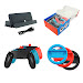Hot 10 IN 1 Controller Grip Joy-Con Case Steering Wheel Joystick Handle Charger Stand Holder For Nintend Switch Game Accessories Kit