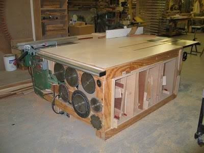 Free Table Saw Outfeed Plans: Mobile Tables, Folding Tables, Outfeed 
