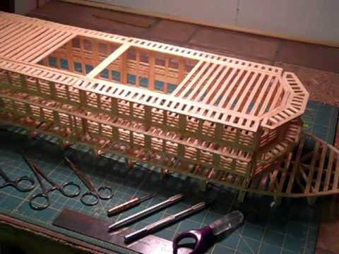 Matchitecture Match Stick Model Paddle Boat Kit - YouTube