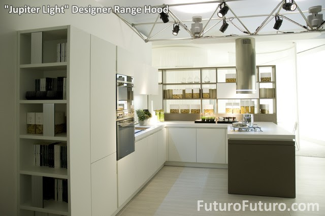 Jupiter Light" Sleek Stainless Steel LED Range Hood - contemporary 