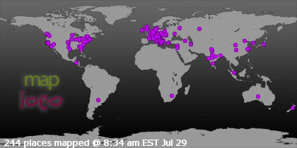 Locations of Site Visitors