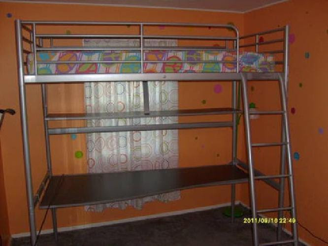 Ikea Twin Loft Bed W/Desk for Sale in Fremont, Ohio Classified ...
