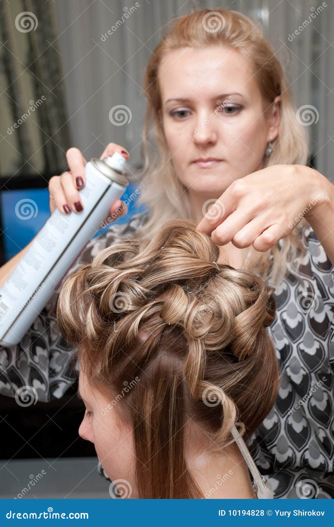 Hair Styling Royalty Free Stock Photos - Image: 10194828