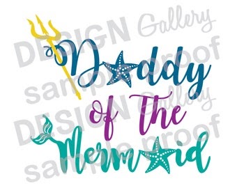 Download 274 Mermaid Family Birthday Svg SVG PNG EPS DXF File for Cricut, Silhouette and Other Machine
