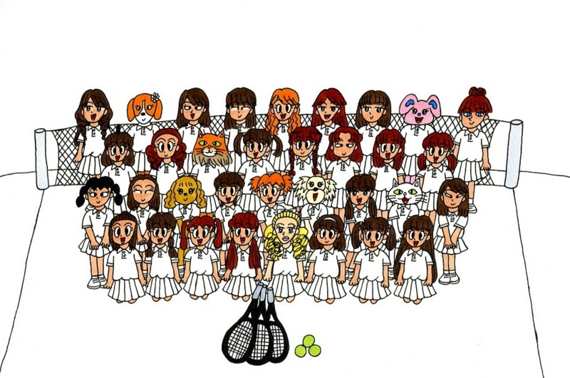 女子テニス部 思い出のアルバム 梅の実学園イラスト集