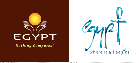 Egypt Logo, Before and After