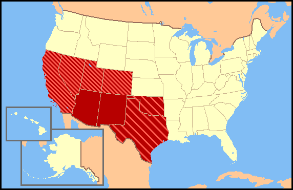 Us Map Southwest