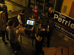 Perriello Volunteers Move to Basement During Tornado Warning